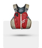 Stohlquist Drifter red kayaking life jacket with front pockets and safety features