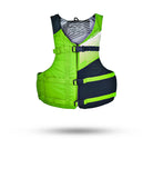 Stohlquist youth lime and black life jacket for kayaking and paddling safety.