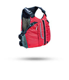 Stohlquist red kayaking and paddling safety life jacket with mesh back and adjustable straps