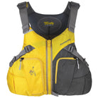 Stohlquist Misty women's yellow and gray kayaking life jacket with zippered pockets